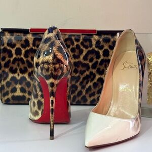 Christian Louboutin Leopard Print Heels.